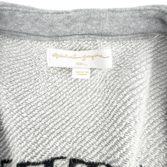 SPIRITUAL GANGSTER Grateful Embroidered Wrap Kimono Sweatshirt XS - Picture 6 of 11